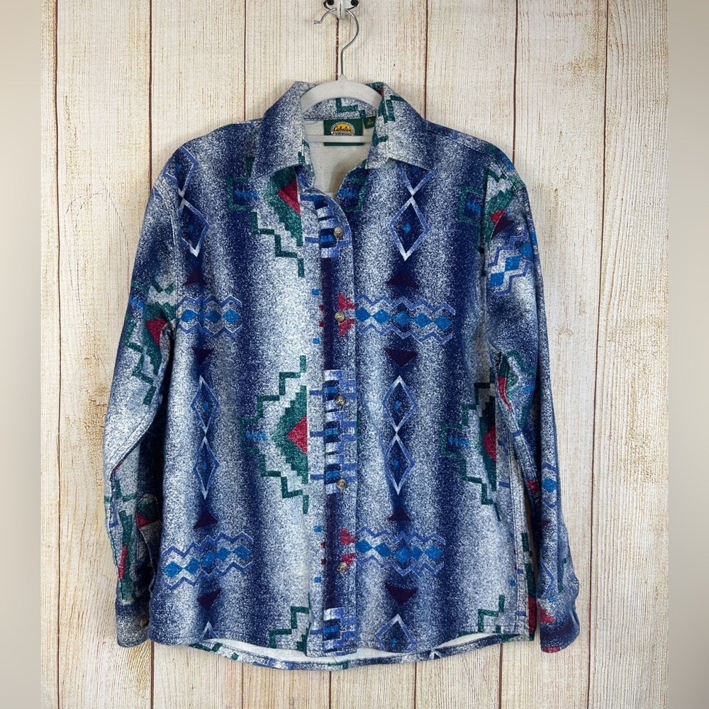 Vintage 90’s Southwestern Print Button Down Shirt Size Small